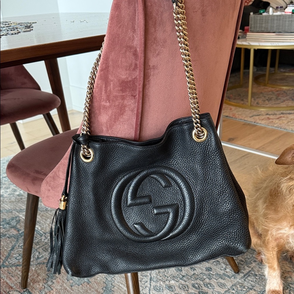 Authentic Gucci Soho black Shoulder Bag